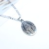 Yienate Fashion Necklace Chain Virgin Mary Pendant Trend Religious Necklace