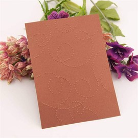 arriettycraft Swirls Circle Plastic Embossing Folder for Scrapbook DIY Album Card Tool Plastic Template Folders