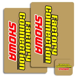 Factory Connection SHOWA Suspension Decals Stickers Fork Shock - Red