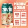 Zevia Zero Sugar Soda, Peaches and Cream, 12 oz Cans