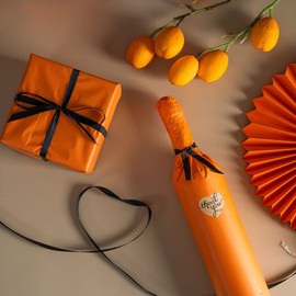 Ainmto 50 Sheets Orange Decoupage Tissue Paper Wrapping Paper Tissue Paper 50 x 70 cm