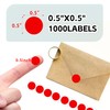 PARLAIM 1/2" Round Color Coding Labels, 1000 Circle Dot Stickers
