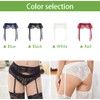 Confonze Liguero de encaje para mujer, sexy, tirantes para medias
