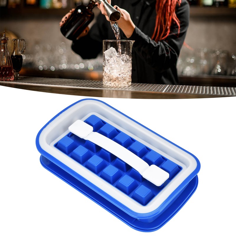 Ice Cube Tray Stretchable Easily Cleaning Saving Space Ice Making