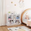 ELETHEBIA White Toy Bookcase & Bookshelf, Stylish Multi-Shelf Storage Organizer