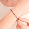 Sterling Silver Oval Amethyst and Diamond Accent Tennis Bracelet