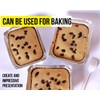 Zuvo Large Disposable Aluminium Foil Trays Containers with Paper Lids