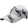 White Fang CA487 Caps, English Letters, Marble Pattern, Brim Length,