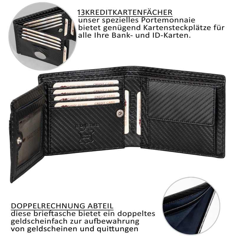 Marc Peter® Oslo Men's Leather Wallet with RFID Protection I