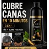 Shampoo Tinte Negro Instantáneo Cubre Canas Jengibre 530ml