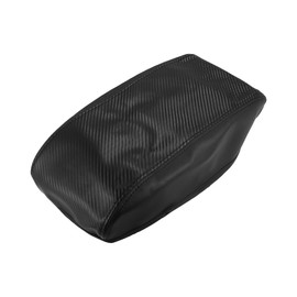X AUTOHAUX Faux Leather Car Armrest Protector Cover Pad Replacement for Jeep Grand Cherokee 2011-2021 Carbon Fiber Pattern