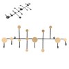 Wall Mounted Coat Rack Clothes Organizer Hooks Hanger for Hat