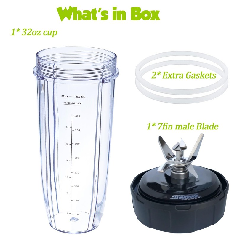 [ New Model] Replacement blender Blade and 32oz Cup Accessories,