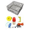 KUFA Sports Vinyl Coated 24"x24"x12" Crab Trap & Accessory Kit