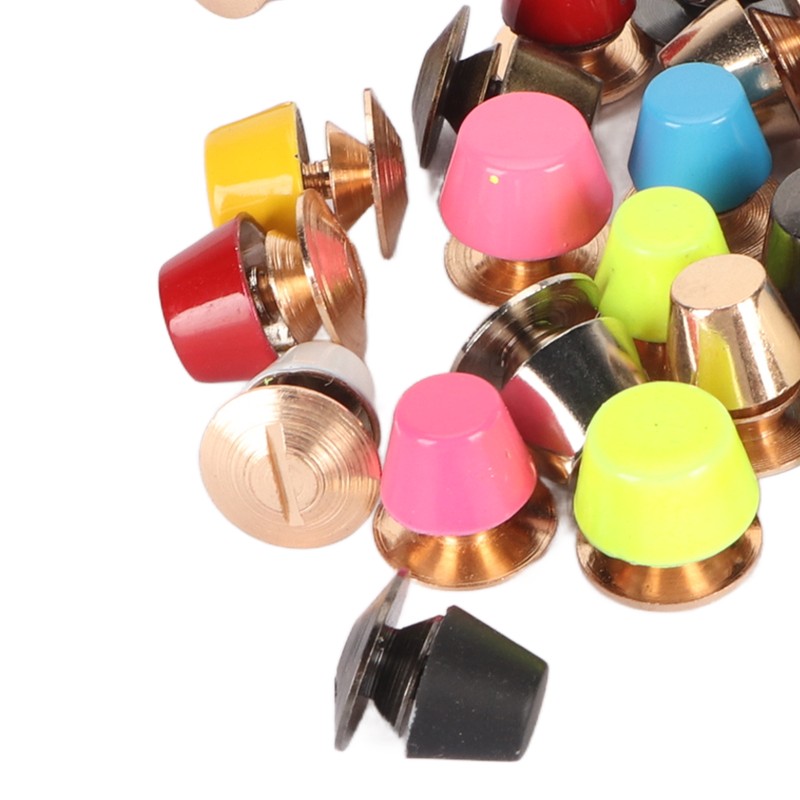 26pcs Screwback Studs Nailheads Lightweight Rust Proof Zinc Alloy Flat