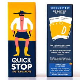 QUICKSTOP | Card Game for Family and Friends | Fast and Hilarious | 2-7 players | Party Game for Adults and Kids 10+ | 30 minutes Playing Time