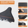 BOOSDEN Bicycle Saddle, Black, Studded Saddle, Soft, Large, Wide Bicycle