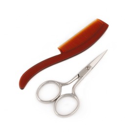 REFINE - Italy Mustache Scissors and USA Comb Set