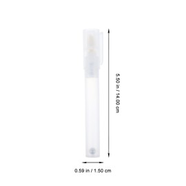 VILLCASE 4 Piezas Rotuladores De Graffiti Transparentes Recargables, Tubo de Plástico De Marcadores Pintura Vacío Recargable Para Pintura Artística Líquido Oficina Hogar