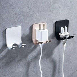 Razor Holder, Punch-Free Razor Holder, Waterproof Bathroom Holder Hook for Shower Shaver, Plug, Keys, Kitchen Utensils, Towel, Robe Silver