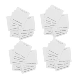 Didiseaon 40pcs Nail Art Card Storage Press on Nails Packaging Nail Art Display Nail Accessories Display Card for Nail Tips Manicure Nails Display Cards Manicure Showing Board White Paper