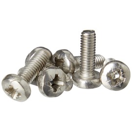 AHC 5053440615636 Machine Screws/Bolts A2 Stainless Steel Pozi Pan Head Mch Screw M4 4mm x 12mm (Pack of 100),Silver