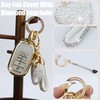 YIKECASE Key Fob Cover with Diamond Keychain Car Key Holder