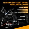 Sidaqi Motorcycle LED Fog Lights Amber White 50W Super Bright