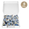 Elephantile Shower Floor Pebble Tile Blue Mosaic Tiles for Bathroom