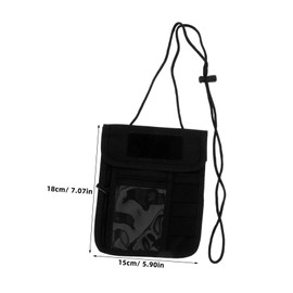 DOITOOL Fashionable Neck Bag Compact Travel Wallet for Cards Cash Documents for Outdoor Activities Secure Passport Holder for Men Women Versatile Neck Pouch