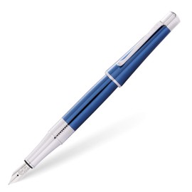 CROSS Beverly Translucent Cobalt Blue Lacquer - Medium Nib Fountain Pen