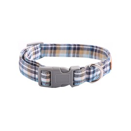 Lionet Paws Dog and Cat Collar with Bowtie Grid Collar Plastic Buckle Light Adjustable Collars for Small Medium Large Dogs