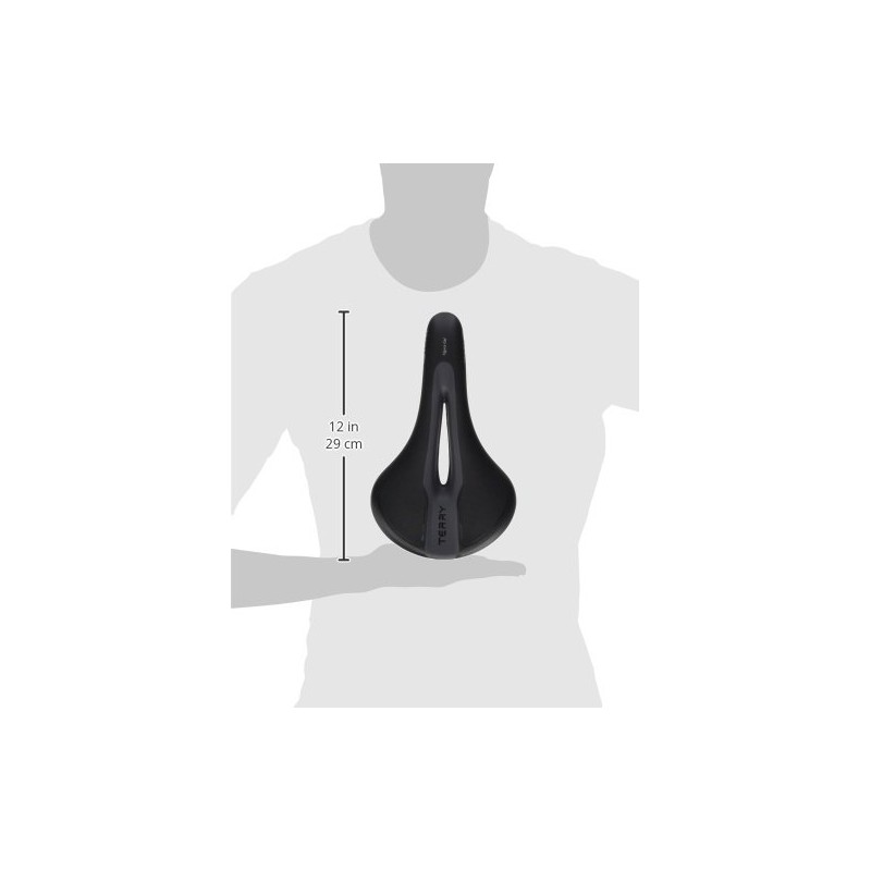 Ergon Figura gel men’s cycling saddle, in black, one size