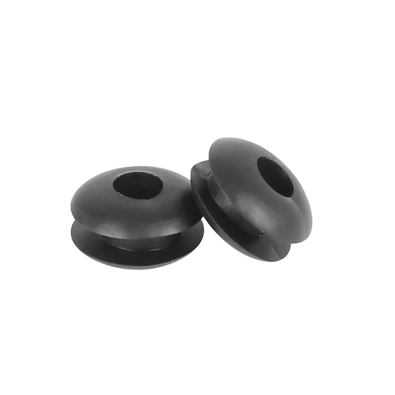 X AUTOHAUX 250 Pieces 4 mm Double Sided Rubber Grommets