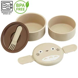 Skater (Skater) My Neighbor Totoro Studio Ghibli Round Lunch Box Made in Japan 500 ml ONWR1, ONWR1-A, Brown