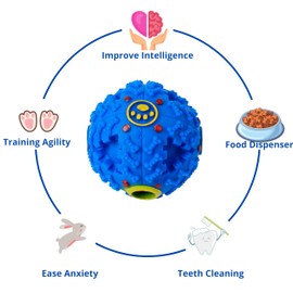 PurrrfectionPet Rabbit Treat Ball Cleaning Brush Enrichment set, Guinea Pig Treat Balls, Interactive Pet Bunny Toy for Bunnies Guinea Pigs Chinchilla Hedgehog Ferret