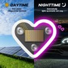 GCZCC 2PCS Car Window Wireless LED Ambient Light Solar Powered