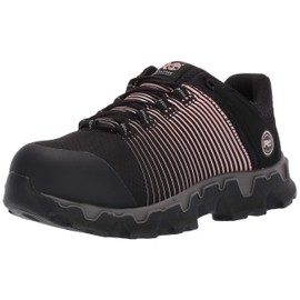 Timberland PRO Women's Women's Powertrain Sport Alloy Toe SD+ Boot, black, rose gold, 7 M US