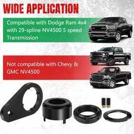 Dexepe 5th Gear Lock Nut Retainer Kit & 1/2" Drive Mainshaft 5th Gear Nut Wrench Compatible with Dodge RAM 2500 3500 4WD 1994-2004 Cummins NV4500 Transmission