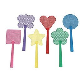 Colorations Fun Shapes Paint Swatters - Set of 24 (Item # FLYSWAT)