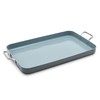 GreenPan Valencia Pro 18" x 11" Double Burner Griddle Pan,