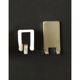 ProCraft Brand (20 Pack) White Peg Locks. Fits Our 2" to 6" Plastic Pegboard Hooks (w/2 Keys)