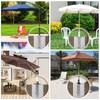 Lifeswell Universal In-Ground Umbrella Base, Rust-Resistant Steel Concrete Holder, Space-Saving