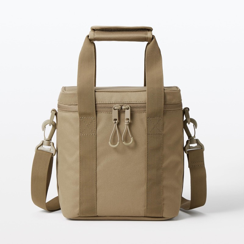 MUJI 84383151 Insulated Bag, Beige, Size M, 8.7 x 7.9