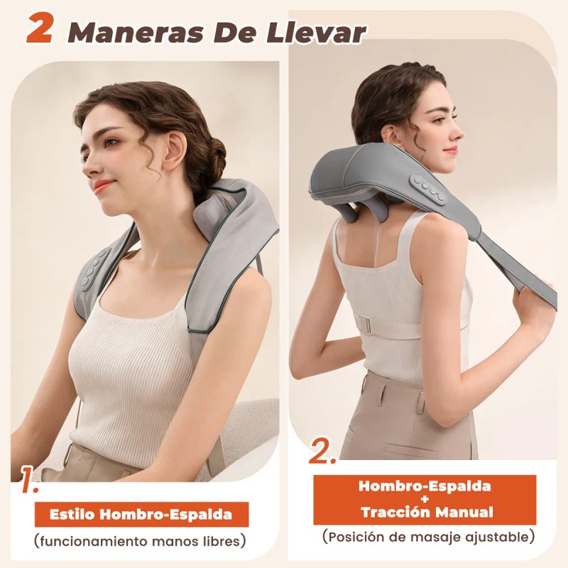 Masajeadores Electricos Para Cuello Hombros Espalda Portátil