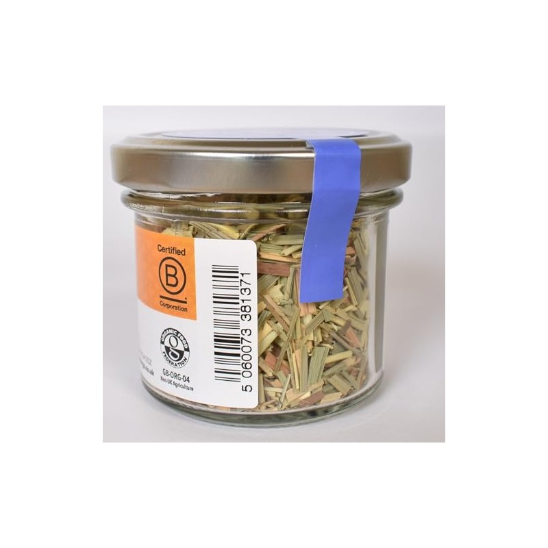 Steenbergs Organic Lemongrass Dried Herb Standard Jar 11g