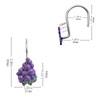 YOINIUEM Fruit Shower Curtain Hooks, Grape Hooks Fruit Decorative Bathroom,