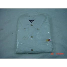 Nascar Racing White Dress Shirt Medium NASCAR Embroidery logo