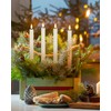 Flameless Taper Candles with Remote Timer, Battery Operated Led Warm