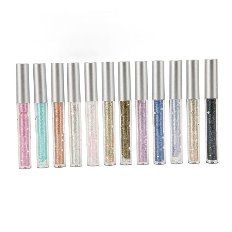 12PCS Liquid Eyeshadow Set Diamond Sparkling Matte Glitter Eyeshadow Set